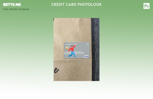 Модерен стил Авганистан Банка Maiwand виза картичка photolook предниот шаблон